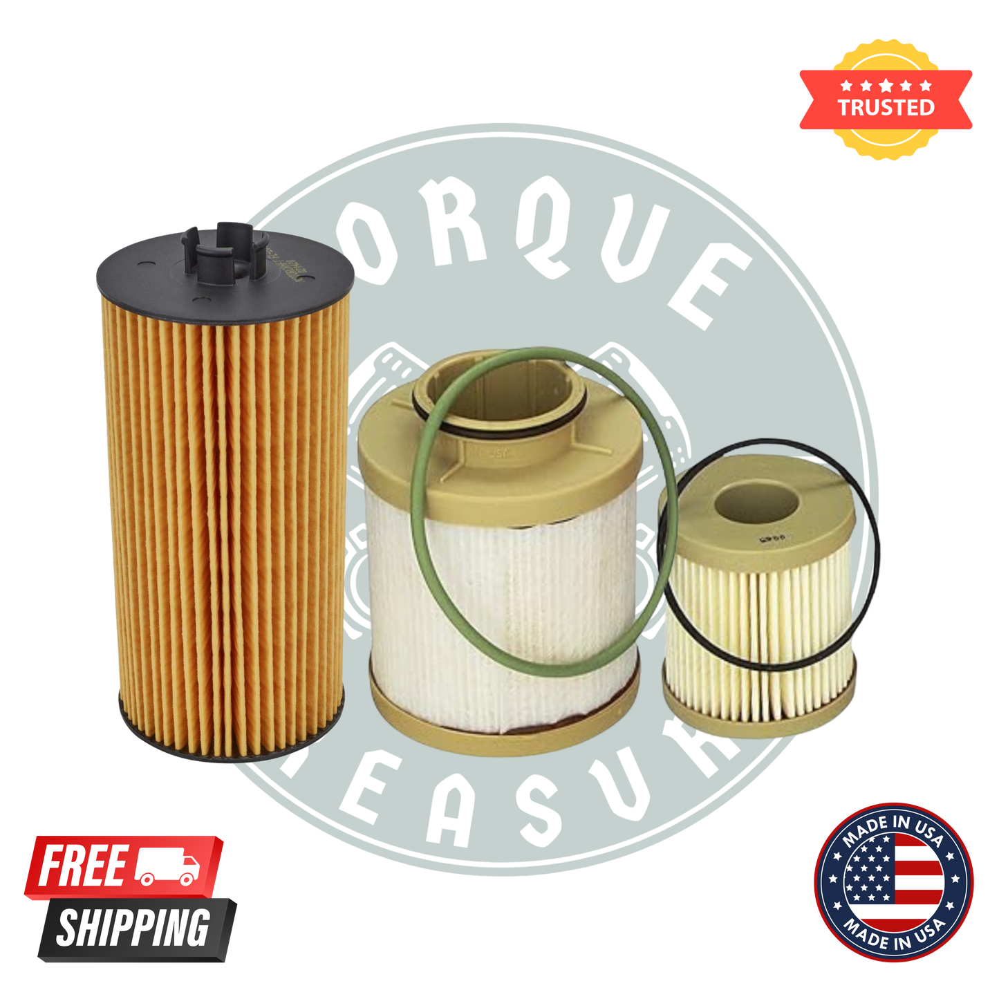 Motorcraft FL2016 Oil Filter & FD4616 Fuel Filter Set | Genuine Ford OEM