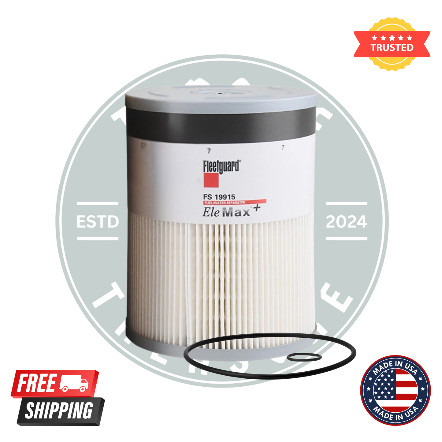 Fleetguard FS19915 Fuel/Water Separator Filter – Pack of 6