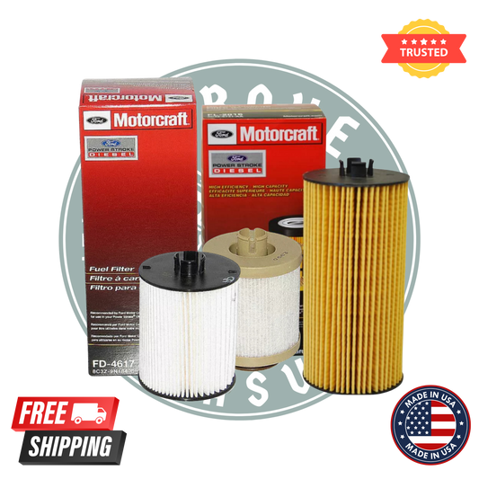 Motorcraft FD-4617 & FL-2016 Diesel Fuel and Oil Filter Kit for Ford 6.7L Powerstroke