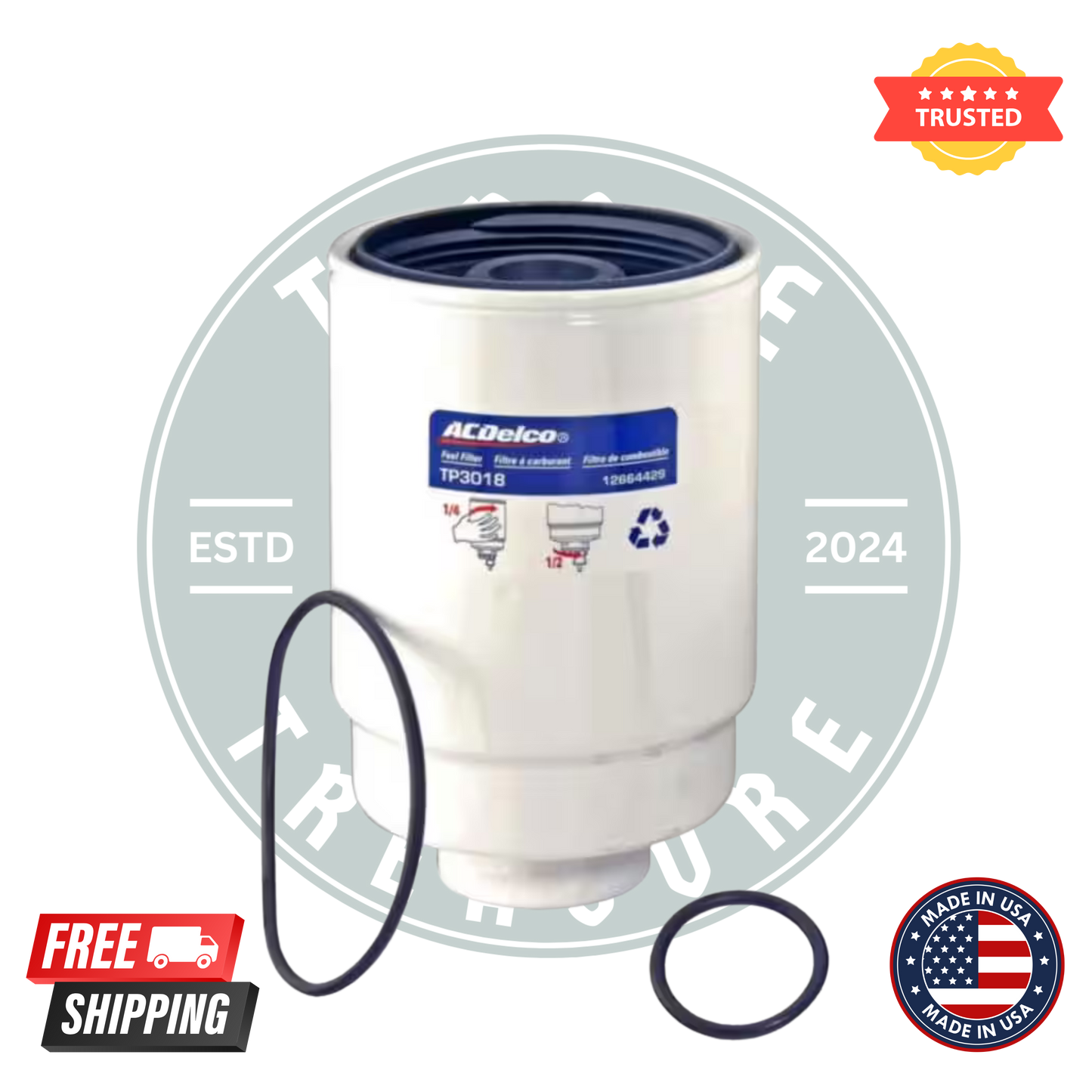 ACDelco TP3018 Professional Fuel Filter for Duramax 6.6L Diesel