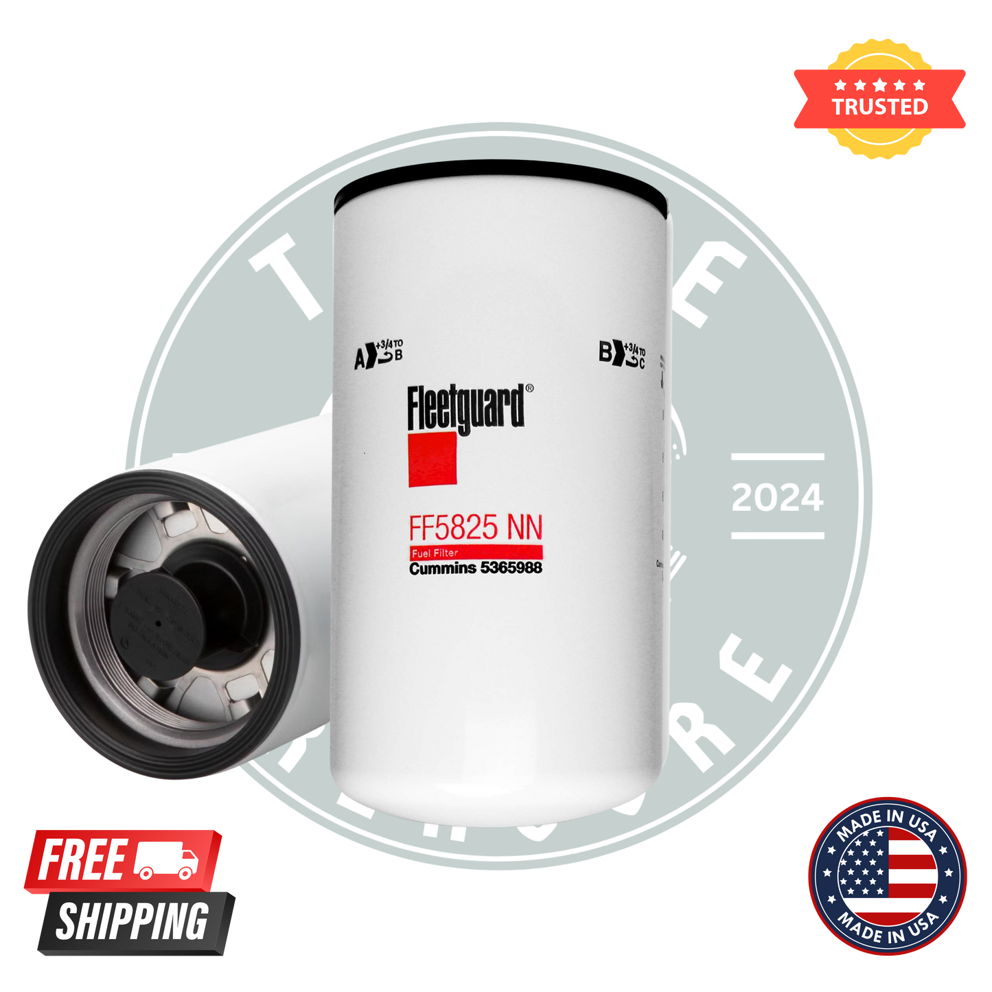Fleetguard FF5825NN Fuel Filter – Pack of 6