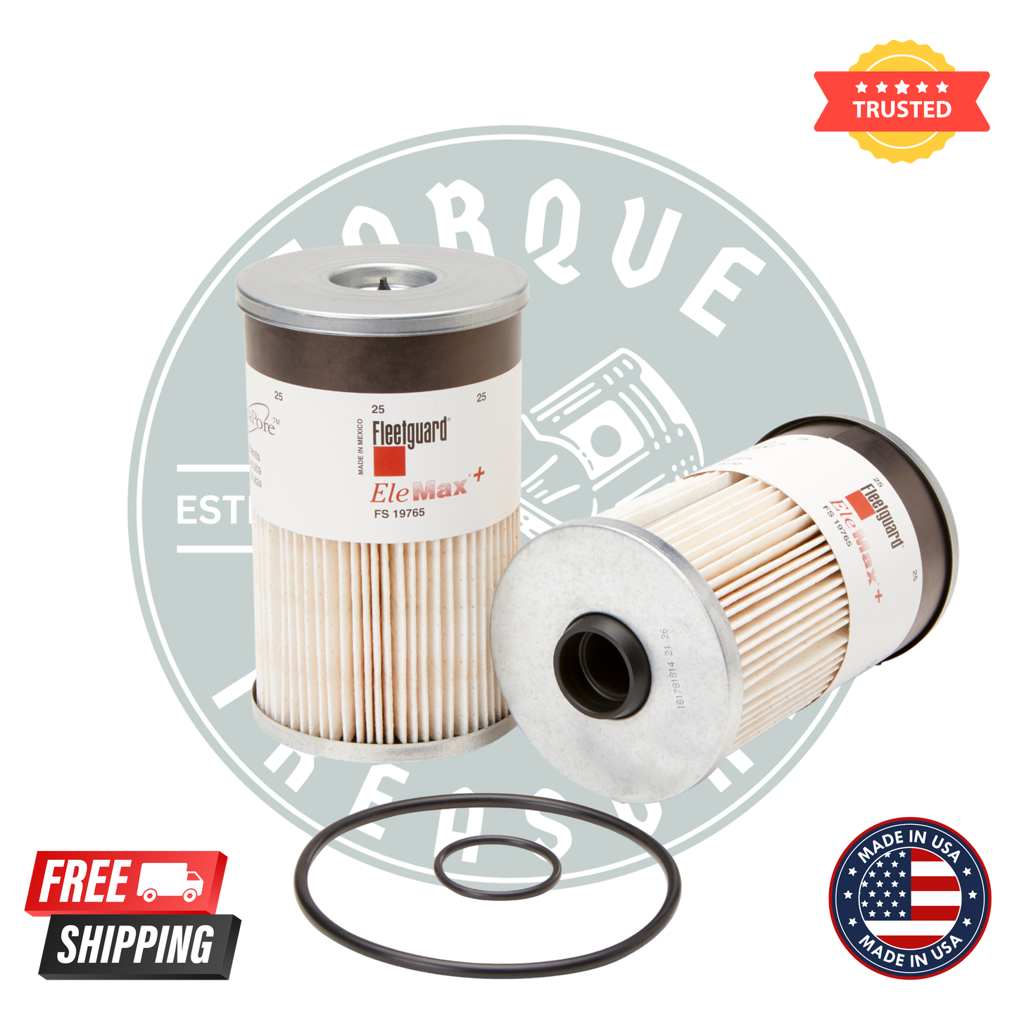 Fleetguard FS19765 Fuel/Water Separator Filter – Pack of 6